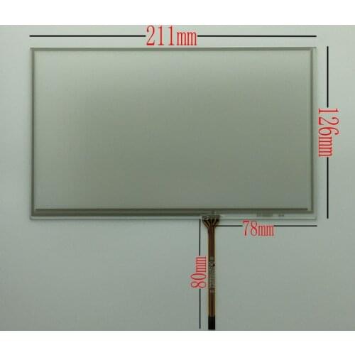 9 inch resistive touch screen handwriting screen external screen HSD090IDW1 AT090TN10 126X211mm 4-wire resistive touch screen