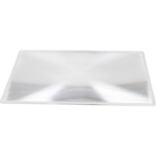 A4 Portable Reading Magnifier 285x215mm Fresnel Ultra-thin PVC Portable Magnifying Glass Magnifying Glass Lens
