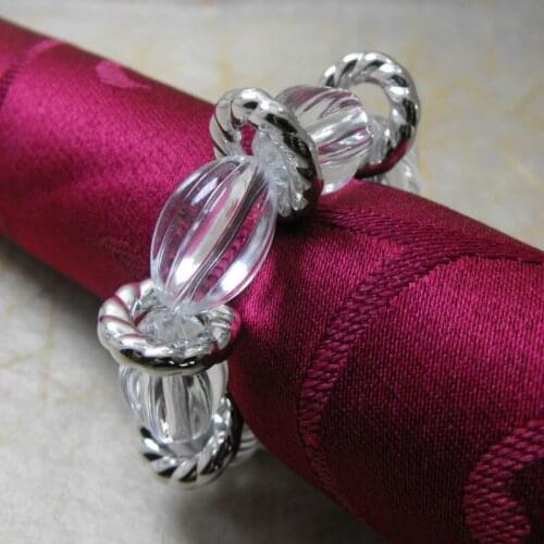 Diamond napkin ring, crystal napkin holder