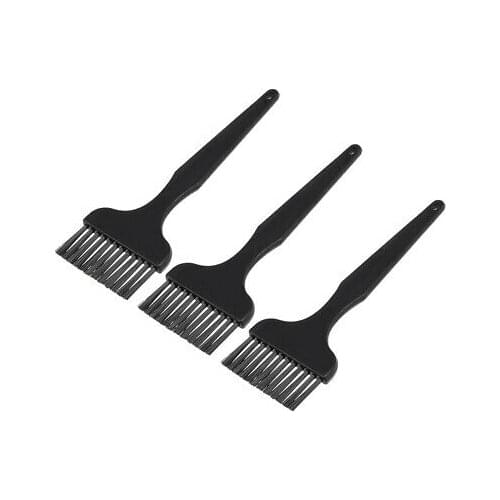 3pcs Plastic Handle ESD Anti Static Conductive Brush 12 Holes Black