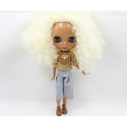 Free shipping Dark skin Afro hair doll,BLKS 411