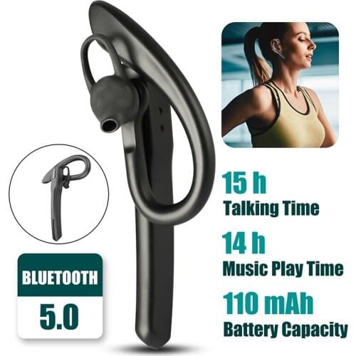Wireless Bluetooth Headset With Mic Handsfree Wireless Earphone Intelligence Noise Reduction Earpiece For all Smart Phone