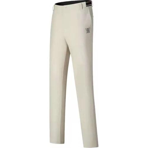 Mens new golf pants summer solid color fashion golf clothing leisure fast drying breathable Golf pants 2021