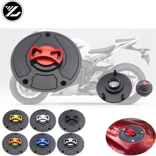 CNC Aluminum Motorcycles Fuel Tank Cover Gas Cap Key for honda RVF 400 VFR 400 CBR 250RR CBR 400RR RC51/SP1/SP2 VTR 1000 allyear