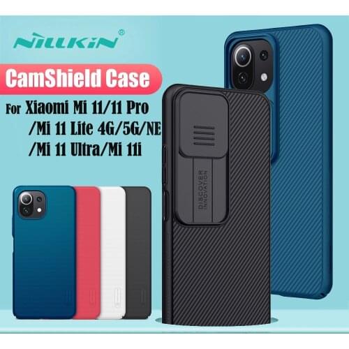 For Xiaomi Mi 11 Lite 4G 5G Mi11 Pro Case NILLKIN CamShield Slide Camera Lens Protection Back Cover For Xiaomi Mi11 Ultra Mi 11i