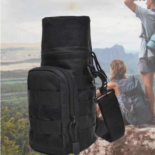 Travel Tool Kettle Set Outdoor Tactical Military Molle System Water Bags Shoulder Bottle Holder Multifunction Bottle Pouch2020