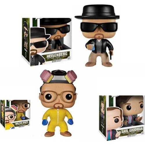 Breaking Bad HEISENBERG #162 SAUL GOODMAN #163 Walter White #160 Vinyl Action Figures Collection Model Toys for Children Gift