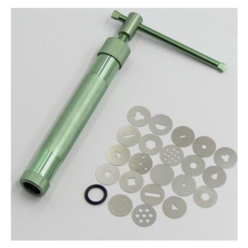 50Set Stainless Steel Sugar Paste Extruder Craft Gun with 20 Tips Sugar Craft Fondant Cake Sculpture Polymer Clay Tools