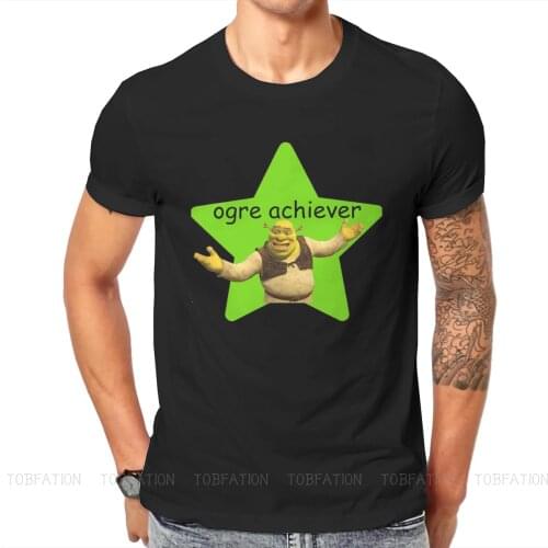 Pun TShirts Shrek Donkey Princess Fiona Blind Mouse Fairy Tale Movie Male Graphic Fabric Tops T Shirt Round Neck Oversized