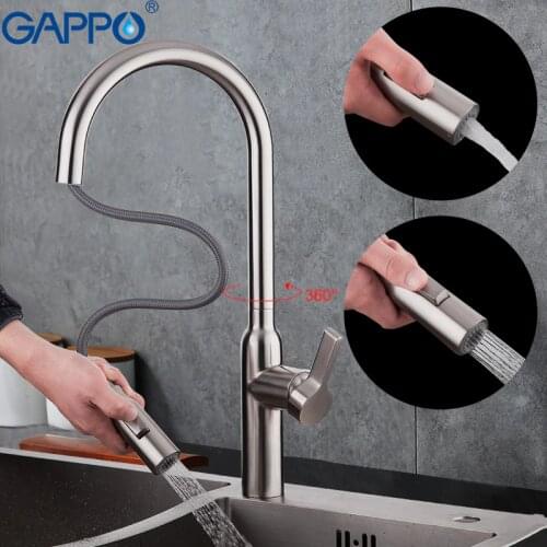 GAPPO stainless steel kitchen faucets pull out kitchen sink faucet water mixer taps torneira cozinha Kitchen sink tap Water taps