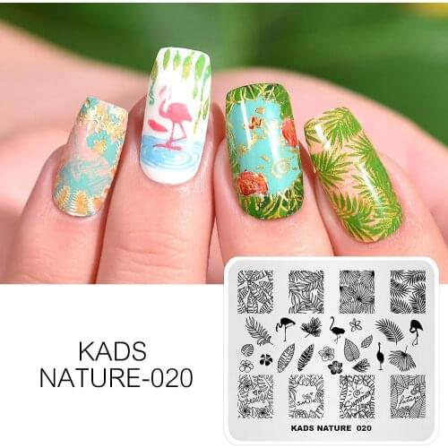 KADS 23 Design Halloween Flower Nail Stamping Plates nail printing stamping template nail art stencils For Manicure print nails