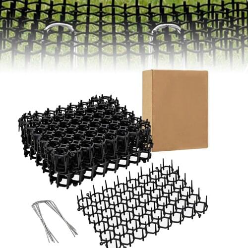 12 Sheets Cat Mats Anti-cat Garden Gatos Dogs Repellent Mat Prickle Strips Keep Cats Away Safe Plastic Spike For Garden Fence