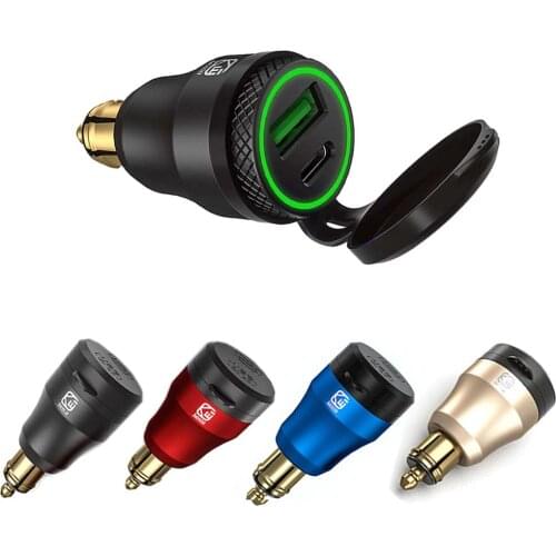 Mini Quick Charger QC3.0 Din USB Power Adapter For BMW Triumph Tiger 1200 Motorcycle Power Plug Din USB Charger