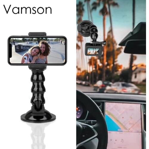 For Adjustable Car Suction Cup Adapter Window Glass Mount for Gopro Hero 8 7 6 5 Black Action camera for DJI OSMO Accessories