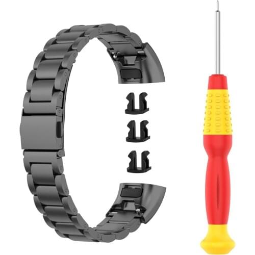 5 Colors Stainless Steel Strap Wristband For Huawei Band 4 Pro Band 3 Pro Band 3 Replacement Watch Bands With Snap Button Tool