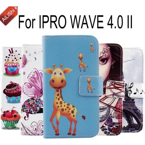 Luxury Wallet Protective Cover Skin For IPRO WAVE 4.0 II PU Flip Leather Case WAVE 4.0 II IPRO Case With Card Slot