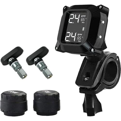 Tire Pressure Monitoring System TPMS Wireless Pressure Tire Motorcycle Tires Motor Fatbike Bicycle Auto Tyre Alarm