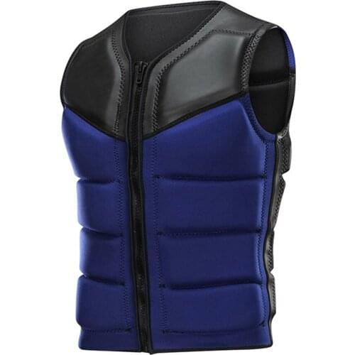 New Adult High Buoyancy Life Jacket Vest Neoprene Water Sports Safety Life Vest Outdoor Kayaking Rowing Boat Rafting Swimming