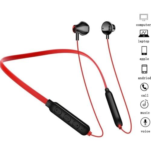 Sports Bluetooth Headset Neck Hanging Earbuds Wireless Running Halter Stereo Sports Headset Calling Lossless Sound Quality