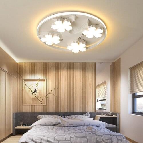 Living room lamp led ceiling lamp round modern minimalist atmosphere home creative personality Nordic bedroom wrought iron light