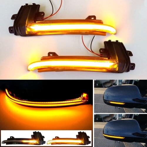LED Turn Signal Light For Audi A4 A5 B8 B8.5 A3 8P Q3 A6 C6 Dynamic Sequential Rearview Mirror Indicator Blinker Light