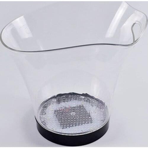 LED Ice Bucket 5.5L Wine Cooler Colors Changing Champagne Wine Ice Buckets For Party Home Bar Nightclub Light Up Whiskey Holder