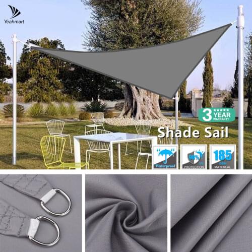 Triangle Sun Shade Sail 98% UV Resistant Blockage Water Breathable Awning Outdoor Patio Garden Lawn Backyard Sun Shelter Canopy