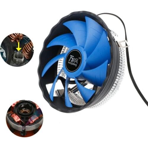 ANENG 12cm Blade Aluminium PC CPU Cooler Cooling Fan For Intel 775/1155 AMD 754/AM2
