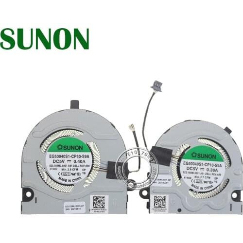 Laptop Cooling Fan EG50040S1-CP10-S9A EG50040S1-CP60-S9A DC5V 0.40A 4Pin for DELL Inspiron 13Pro 5310