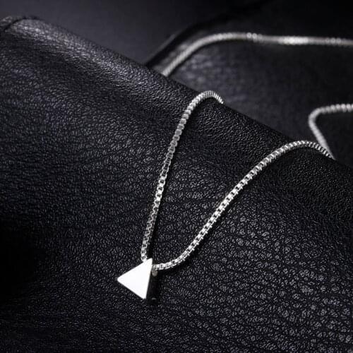 Wholesale Charms pendant silver color women necklace jewelry lady fashion cute chain wedding necklace jewelry JSHLN055