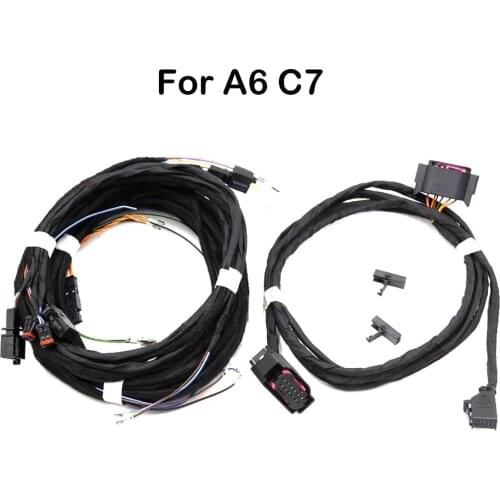 For VW AUDI A6 C7 Side Assist Lane Change Wire Cable Harness