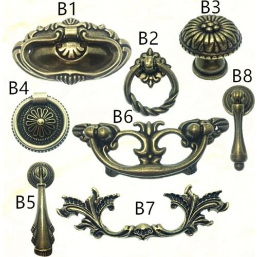 1pcs Classical style Bronze Antique Style Cabinet Wardrobe Drawer Handle