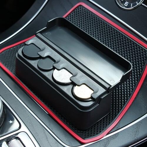1Pcs Car Coins Case Storage Box Container For BMW E46 E39 E60 E36 E90 F30 F10 X5 E53 E70 E30 E34 AUDI A3 A4 B6 B8 B7 A6 C5 C6 A5
