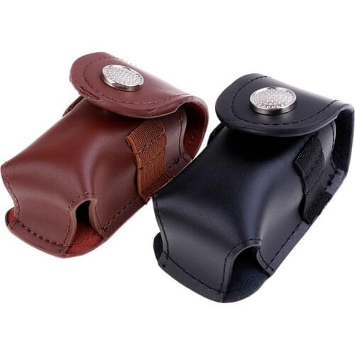 1PC Black/Coffee Mini Golf Ball Holder Bag Waist Pouch Bag Leather Cool Anti-dust Golf Tee Bag Sports Accessory Portable