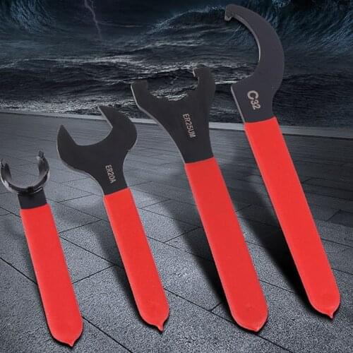 1pc Straight Shank C Type Spanner C42 Mill Holder Hook Wrench CNC Drill Chuck