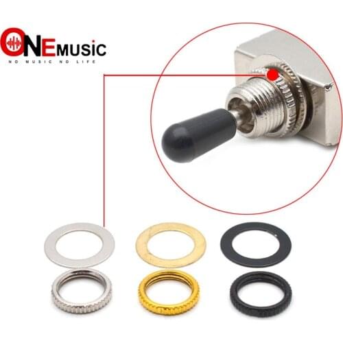 10 Sets Thread M12 Toggle Switch Nut Washer Pickup Selector Switch Nut Gasket For Electric Guitar Accessories