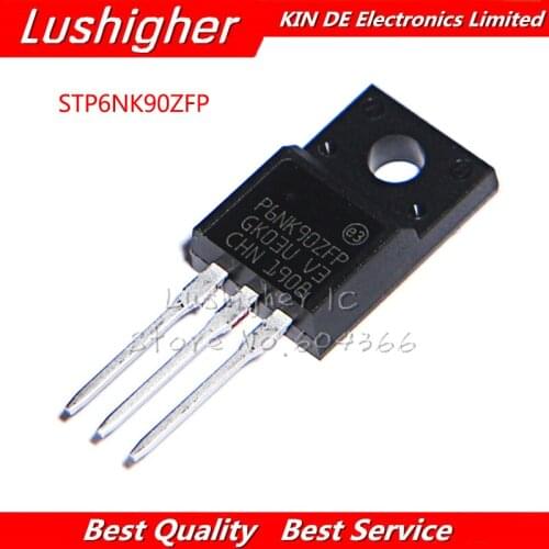 10pcs STP6NK90ZFP TO-220F STP6NK90Z TO-220 P6NK90ZFP STP6NK90 P6NK90 P6NK90Z 6NK90 TO220F
