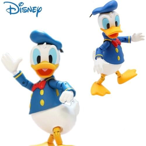 Disney Genuine Donald Duck Action Figure Joints Movable Cute Dolls Decor Anime Figures Collection Model Toys Kids Birthday Gifts