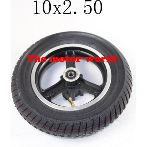 Hot Sale Good Quality 10x2.50 Wheel 10' Hub 10*2.5 Inch Wheel Hub Electric Scooter Inner Tube Outer Tube Explosion-proof Tires