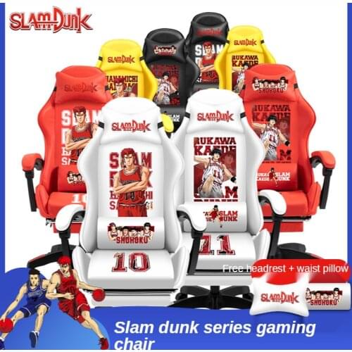 Slam Dunk Gaming Chair Racing Style office Computer Chair Leather Swivel Lifting Lying Gamer ArmChair with Footrest Desk Chairs