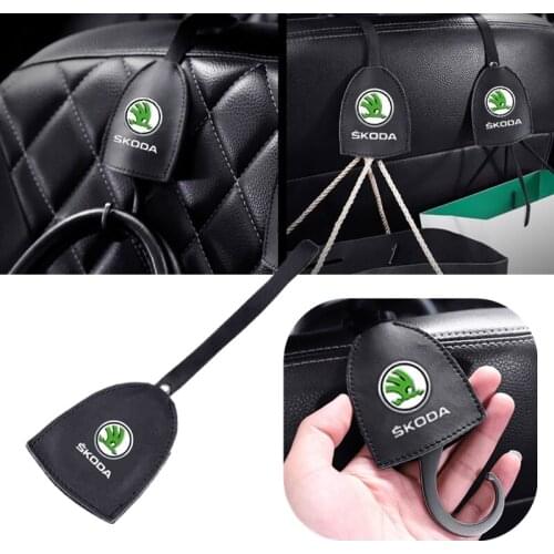 Car Interior Rear Seat Hook For Skoda Kodiaq Octavia 2 A7 Tour RS Rapid Superb Kamiq Yeti Karoq Kodiak Felicia Auto Decoration