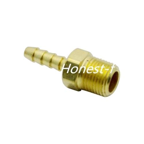 Brass Barbed Fitting Coupler / Connector 1/8" Male BSPT x 1/8"(3mm)Hose Barb Fuel Gas