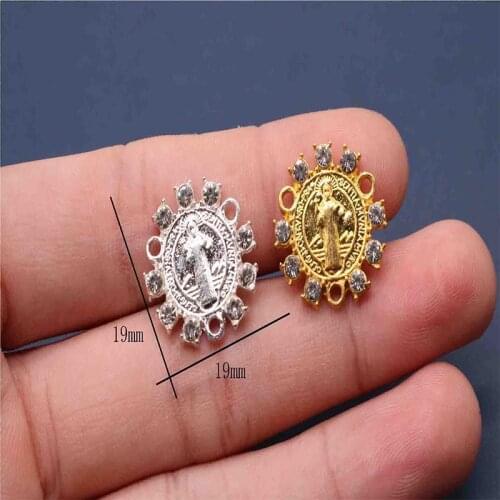 The Rosary Cross Medal of the Rosary Saint Benedict Center. St. Bends Rosary Center Finished Medal.100pcs