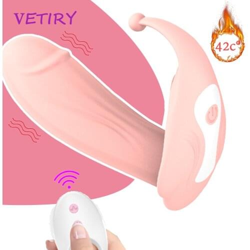 Heating Wearable Dildo Vibrator G Spot Clit Vagina Stimulate Female Masturbation Remote Control Vibrating Egg Sex Toys for Woman