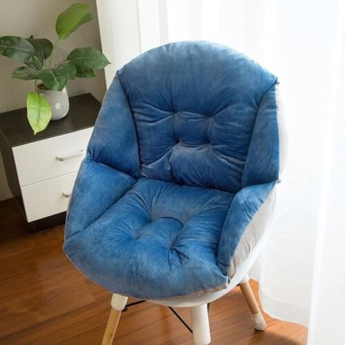 Multi-colorShell Shape Seat Cushion with Integrated Breathable Office Chair Pads Plush Thicken Warmth Household Sofa Butt Mats