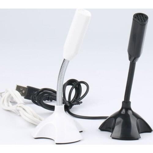 Adjustable USB Laptop Microphone Mini Studio Speech Microphone Stand Mic With Holder for Desktop PC Mic