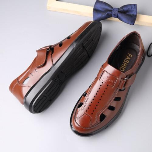 SPEED SECONDS OPEN Men's Leather Sandals