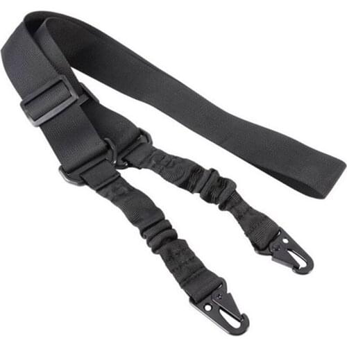 Outdoor Military Tactical Double Point Gun Rope with Elastic Strap Rifle Accessory