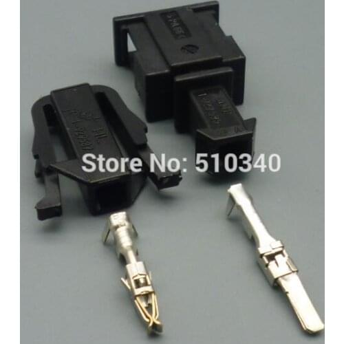100 Set 1 Pin High Quality Male Female Kit Sensor Electrical Power Cable Connector for VW forToyota