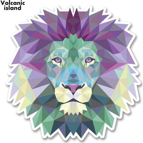 13cm x 13cm Cartoon Abstract Lion Vinyl JDM Bumper Trunk Truck Graphics Waterproof Anime RV VAN 3D DIY Fine Decal